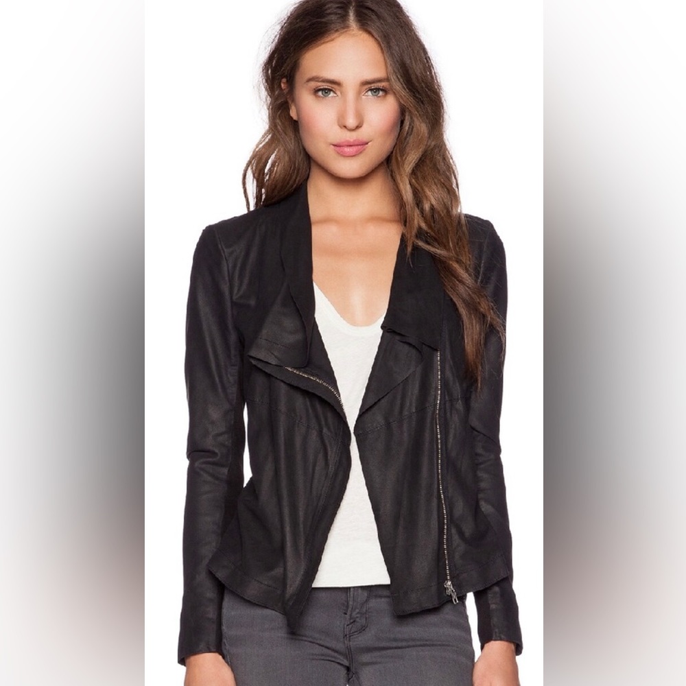 Blank NYC draped moto jacket